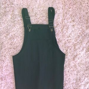 Midi Black Overall Dress from SheIn
